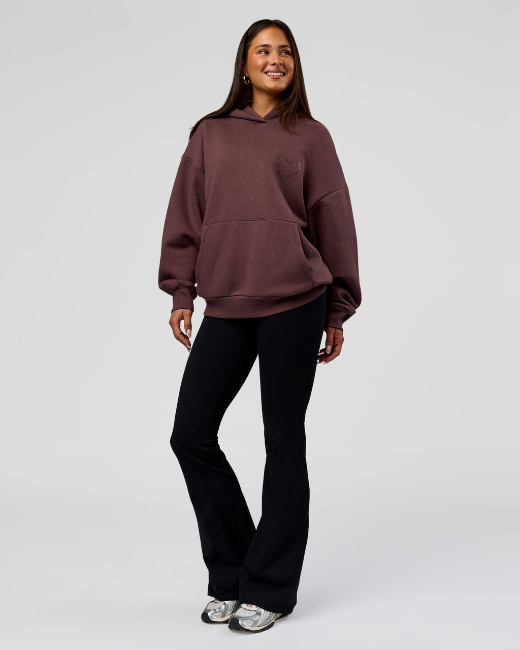 Unisex Love The Process Oversize Hoodie - Cocoa Powder-Hot Chocolate