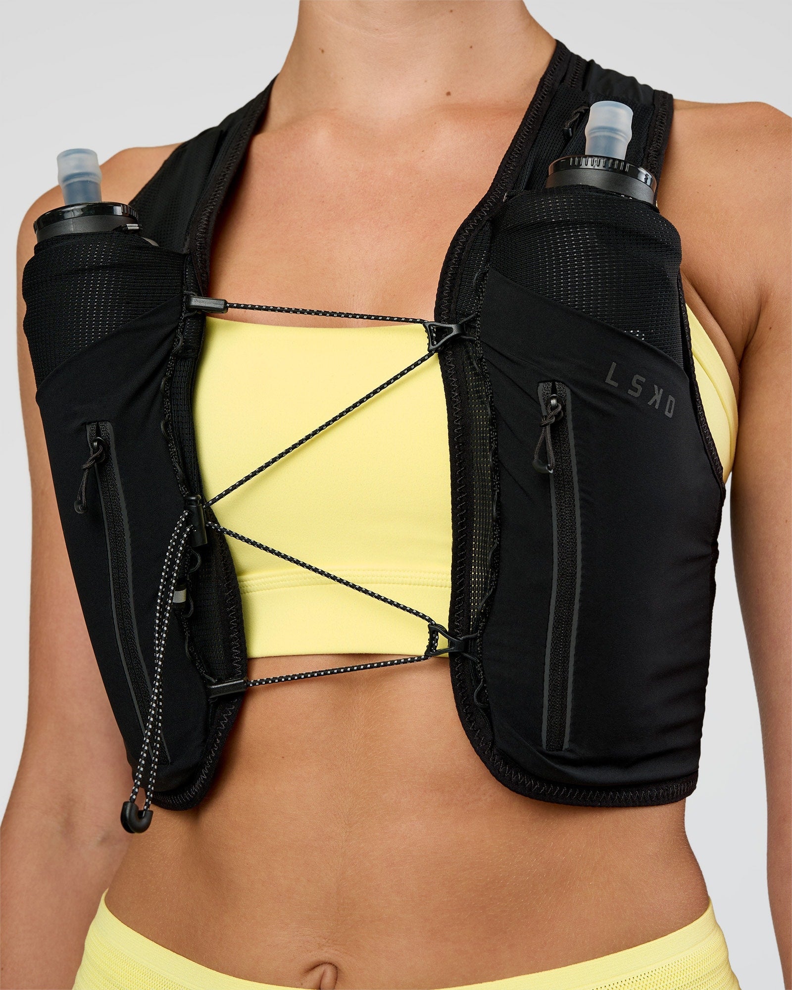 Pace Running Vest - Black-Reflective