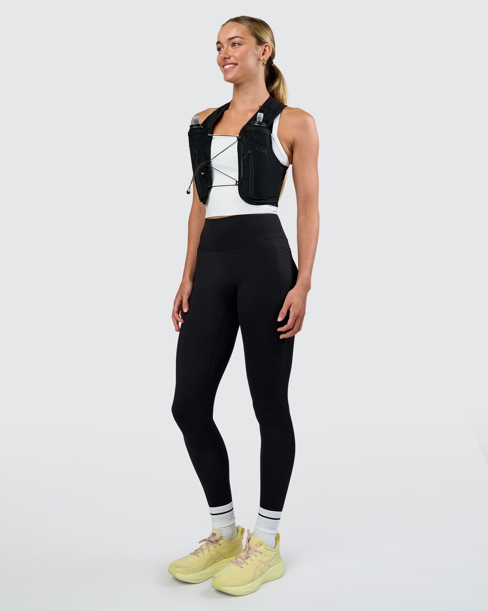 Pace Running Vest - Black-Reflective